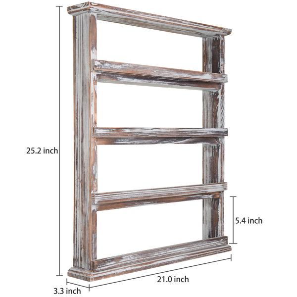 Wall Wood Spice Rack